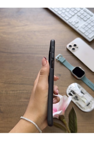 Redmi Note 9 Uyumlu Süper İnce Mat Ultra Thin Silikon Kılıf Siyah