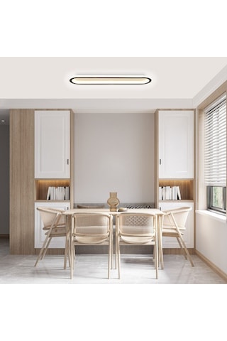 Samsung Ledli Tavan Tipi Plafonier Led Avize Siyah - Sarı