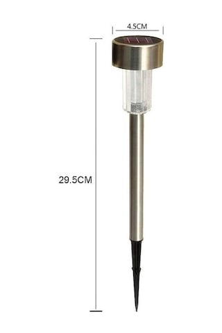 Gajeena 10 Adet 4.5" Paslanmaz Çelik Güneş Enerjili Bahçe Lambası - Beyaz Işık, Dış Mekan Ve Çimenlik Için