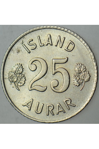 İzlanda 25 Aurar 1961 Çilaltı+