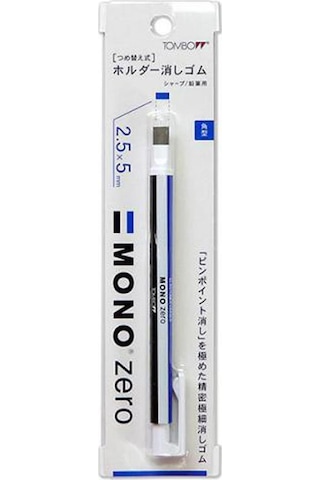 Tombow Mono Zero 2,5mm Yassı Uç Çizgili Basmalı Kalem Silgi Refil