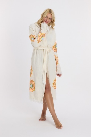 Mulberry Muslin Peştemal Bornoz Banyo Ve Plaj Elbisesi Sarı