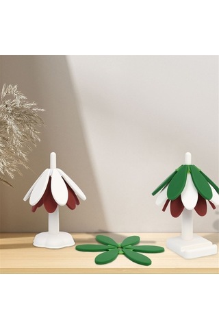 Ulzyvf Yalıtımlı Renkli Örtüsü Noel Mat Masa Isıya Isı Dayanıklı Çok B Ağacı Lk Çok Renkli