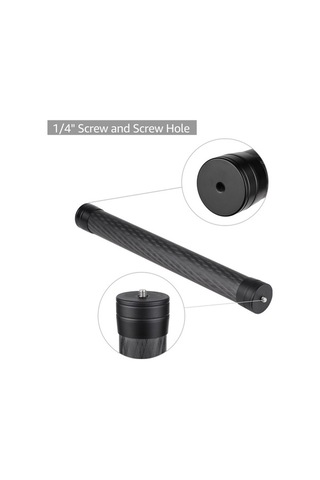 Primepickings Karbon Fiber Gimbal Uzatma Çubuğu - Zhiyun, Feiyu İçin - 35cm Hafif & Dayanıklı Uzatma Çubuğu
