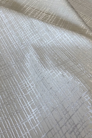 Leiva Home Saten Bambu Simli Parlak Kaymaz Sık Dokuma Özel Ölçü Yolluk Halı Krem Gri Salon Koridor Krem-ekru