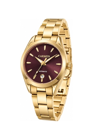 Carmen Crm.20035.06 Miyota Automatic Kol Saati Gold - Gri