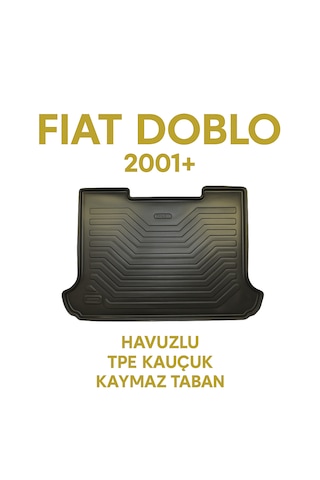 Fiat Doblo 2001+ Uyumlu 3d Bagaj Havuzu Premium