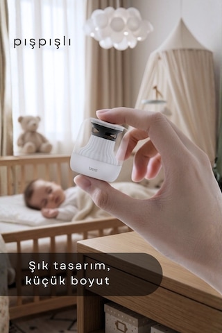 Breez Mini Beyaz Gürültü Makinesi Pışpışlı Ninnili Radyasyon Içermeyen Uyku Arkadaşı