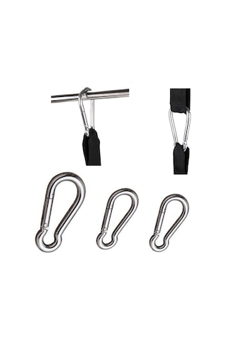 Galvanizli Karabina Hamak Salıncak Askısı Çelik Kanca