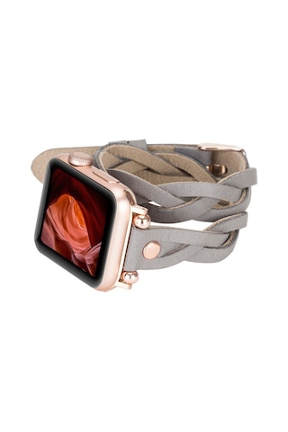 Apple Uyumlu Watch Uyumlu Deri Kordon Peggy 38-40-41mm Dtrtrst9