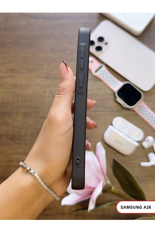 Samsung Galaxy A26 Uyumlu Kamera Korumalı Darbeye Dayanıklı Renk Atmayan Keep Silikon Kılıf Siyah