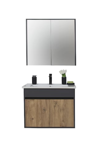 Aras Tk. Asma Alt+üst+lavabo Antrasit/atlantik Çam 65 Cm