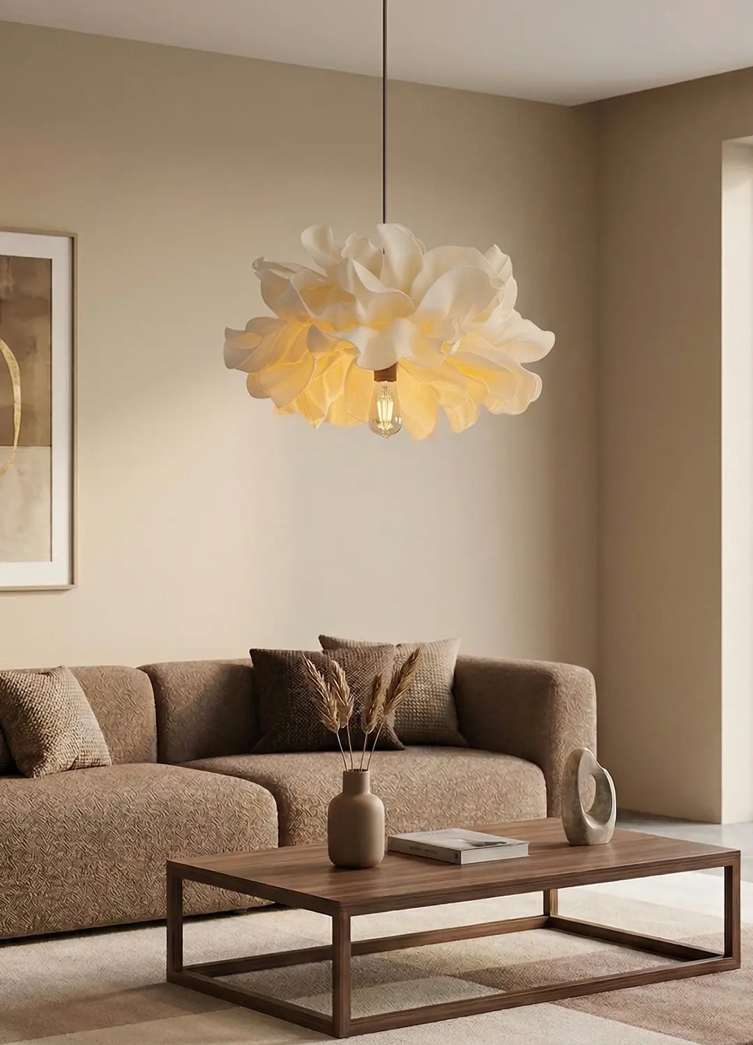 Avf Atelier Eva Krem Sarkıt Avize 30cm