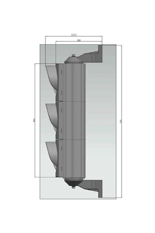 100 mm Ledli Oto Sinyal Verici, Trafik Lambası-2981 - 12 VDC