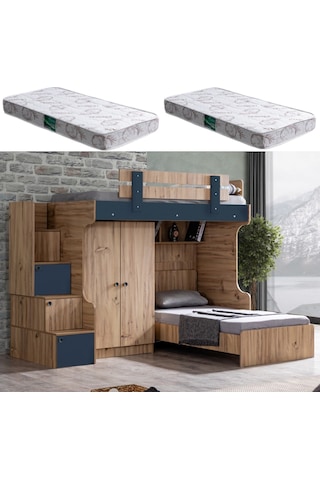 Ranza, Riva Ranza Karyola Dolap 2 Adet Comfort Yatak 90 X 190 CM