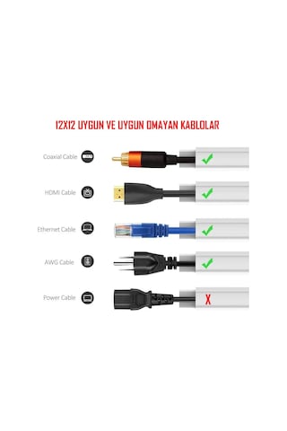 Extra Kendinden Yapışkanlı Merbau Kablo Kanalı 12x12 1 Metre