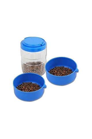 Pawise 3'ü 1 Arada Seyahat Köpek Su ve Mama Saklama Kabı