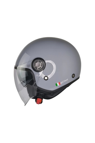 Fr-612 Nardo Gri Yarım Kask Güneş Vizörlü
