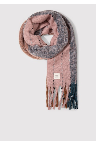 Mavi - Püsküllü Pembe Atkı 1910697-17865 Pembe