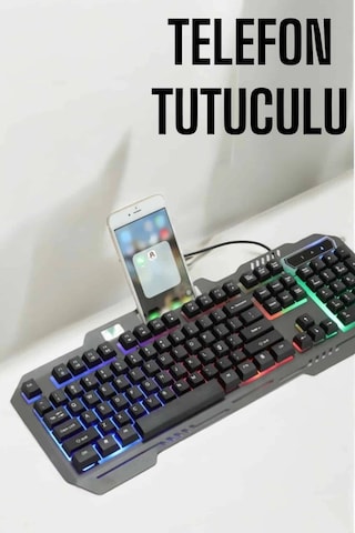 Klavyesi Q  Klavye Rgb  Işıklı Mouse