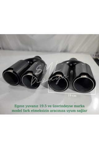 90 Mm Bmw M Logolu Akrapoviç  Egzoz Ucu M Egzos-Egsoz-Eksoz-Ekzos