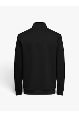 Only & Sons Onsluca Lıfe Reg Ls Halfzıp Sweat Erkek Siyah Sweatshirt - 22037612