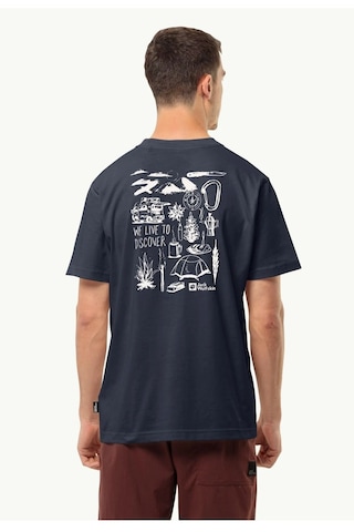 Jack Wolfskin Discover T M Erkek T-shirt-mavi