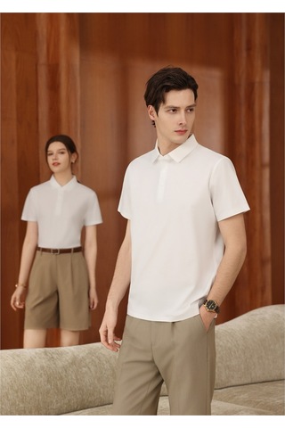 New Performance Premium Polo T-shirt %65,1 Pamuk %34,9 Polyester Beyaz