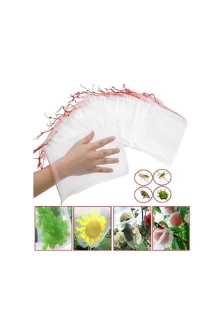 Tongxida 100 Adet 10x15 Cm Nilon Çanta, Bahçe Engeli Ağı, Haşere Ve Kuş Koruyucu