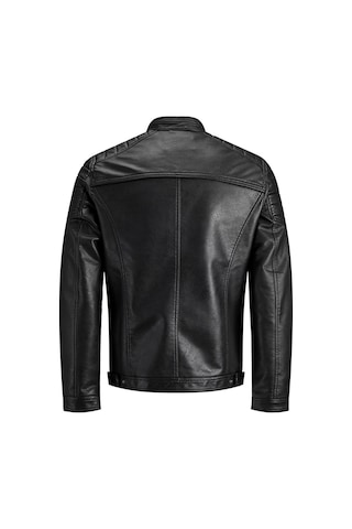 Jack & Jones 12147218 Erkek Jjerocky Jacket Noos Pıu Suni Deri Ceket 12147218-R4306 Siyah