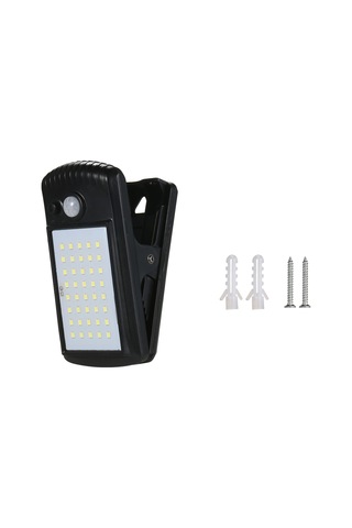 L6060-2 40leds Açık Güneş Işıkları Klipsli Hareket Sensörü Siyah Siyah
