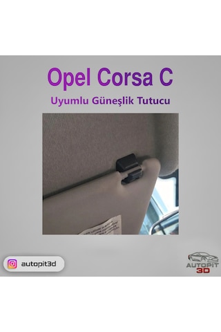 Opel Corsa C Uyumlu Güneşlik Tutucu