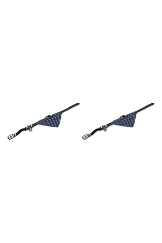 Kedi Boyun Tasması, Zilli, Mavi, 24-29cm 2 Paketi