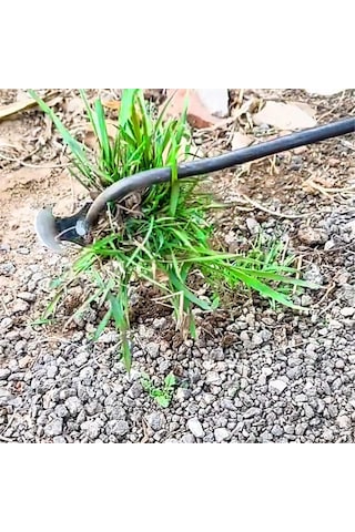 Konesam Bahçe Yabani Ot Temizleme Aleti - 4 Dişli Paslanmaz Çelik Çapa Ve Eldiven Seti 50cm