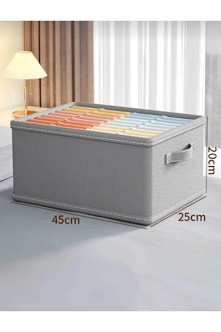 4'lü Gardrop Düzenleyici Organizer Set Antrasit Gri