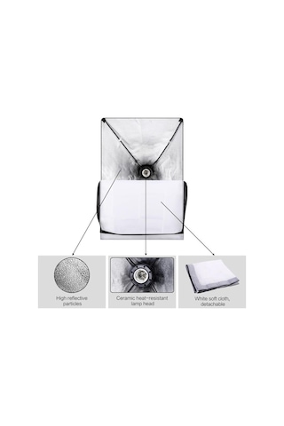 Rabsev Softbox 50x70 CM Tek Duylu Sürekli Işık Youtube Video Ve Fotoğraf Çekimi 2'li Set