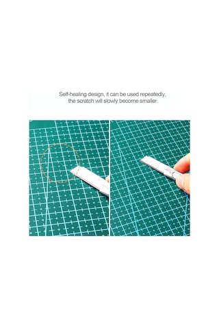 Yaleker Yeşil Pvc Kesim Tahtası A3 45x30cm - Sanayi Ve El İşleri İçin Dayanıklı Kırık Ve Çizik Önleyici Tahta Yeşil