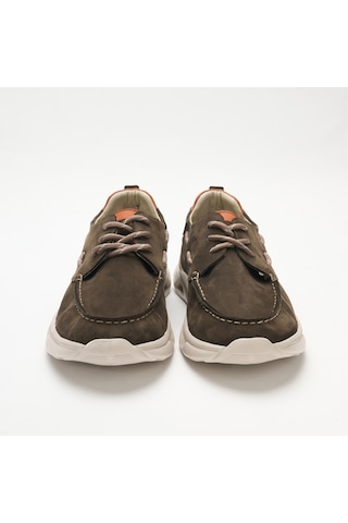 Sneaker Erkek Og-2410 John May 300-137t-etiket 92 Duman Nubuk-turuncu Dana Süet Tersi Antrasit