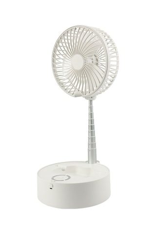 Airron Eternal Luck Katlanabilir Geri Çekilebilir Fan Usb Şarj Taşınabilir Beyaz