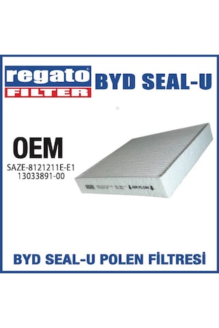 Regato Filter Byd Seal-u Polen Kabin Filtresi Oem Kalitesinde Regato Filter Byd Seal-u Polen Kabin Filtresi Oem Kalitesinde