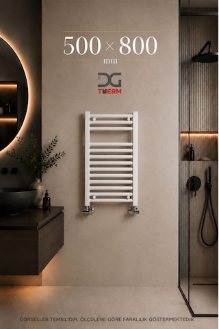 500X800 Beyaz Havlupan 12 Borulu Banyo Havlupanı