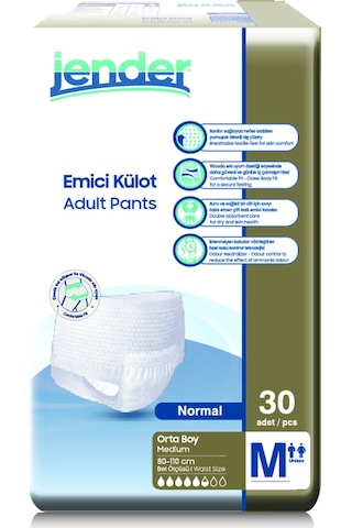 Jender 5.5 Damla Emici Külot Orta Boy M 30'Lu