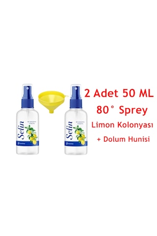 Selin Limon Kolonyası 5 L + Limon Kolonyası Sprey 2 x 50 ML + Huni