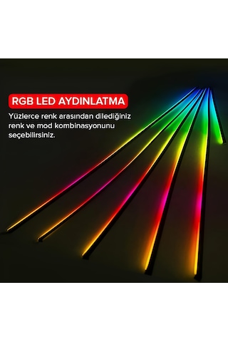 Araç İçi Ambiyans Aydınlatma 64 Renk Rgb