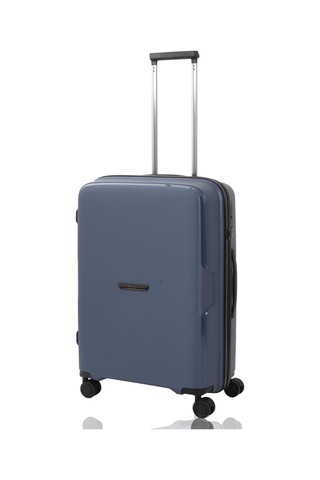Baggaj V2408 Policarbon Valiz Siyah Set Blue