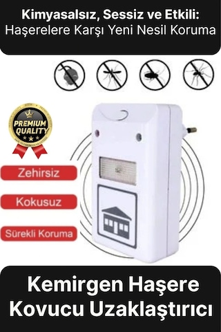 Yeni Böcek Savar Kimyasal İçermeyen 220v Elektronik Kemirgen Fare Haşere Sinek Kovucu Uzaklaştırıcı