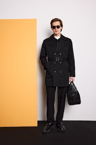 Defacto Slim Fit Astarlı Düğmeli Parka D5528ax26spbk27 Siyah-bk27