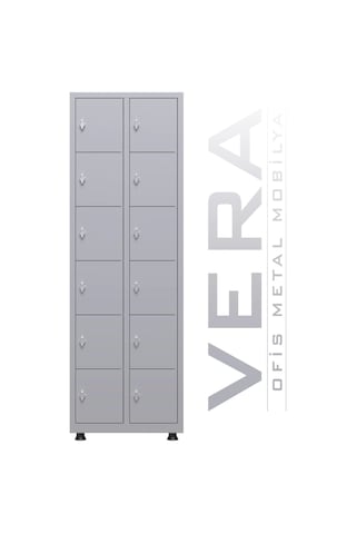Soyunma Dolabı 12 Kişilik Metal Dolap Çok Renkli