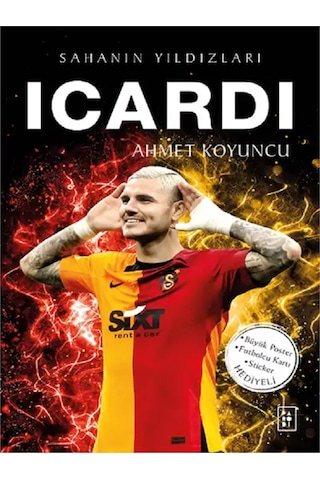 Futbol Sahanın Yıldızları Mbappe - Messi - Salah - İcardi Poster Sticker Futbolcu Kartı Hediyeli