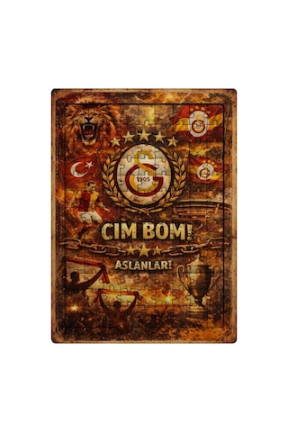 Ghostbastır Design Galatasaray 99 Parça Ayaklı Puzzle Dekoratif Çocuk Yapbozu 022